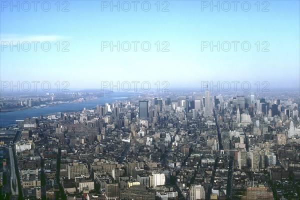 Aerial view of Manhattan