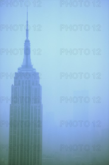 Vue du World Trade Center et de l'Empire State Building, Manhattan