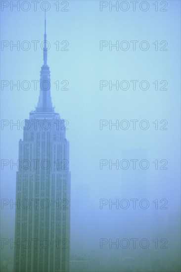 View of the World Trade Center and the Empire State Building, Manhattan