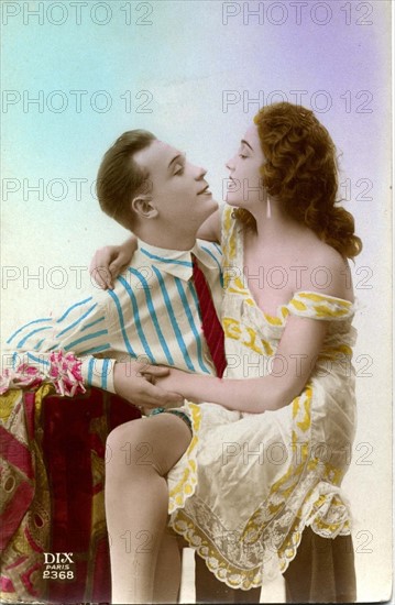 Colorized postcard