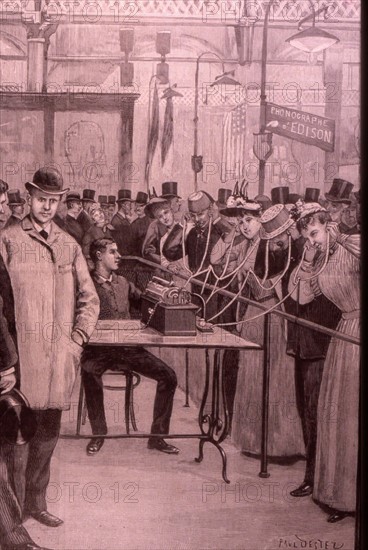 People Listening to the Gramophone