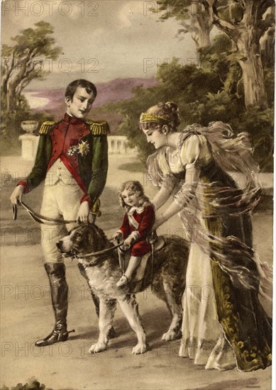 Napoleon Ist, Marie Louise and their son Napoléon II