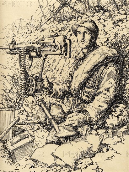 Droit, Machine Gunner