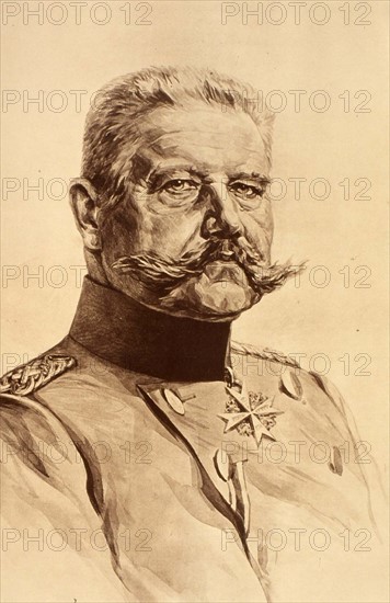 Le Maréchal et Président du Reich Paul von Beneckendorff und von Hindenburg