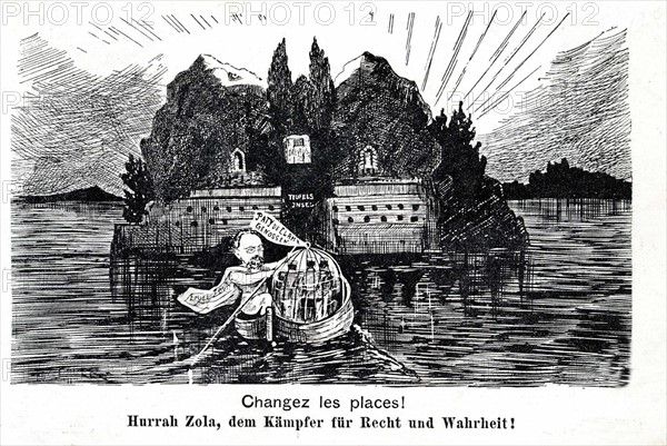 Emile Zola, défenseur de Dreyfus.