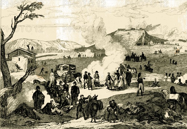 Camp of the Napoleonian troops on December 1, 1805