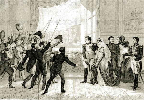 Napoleon's farewell to the guard, April 1814