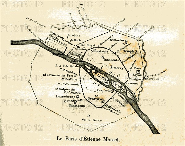 Paris at the time of Etienne Marcel