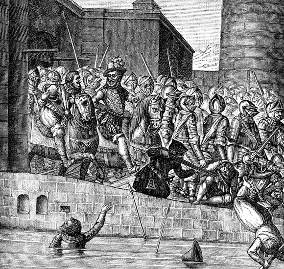 Entrée d'Henri IV à Paris le 22 Mars 1594