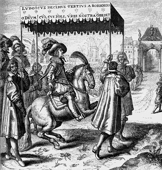 Louis XIII of France entering Reims on October 14, 1610