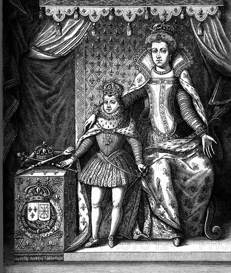 Marie de Médicis et Louis XIII