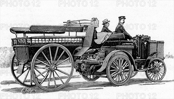 Steam-powered car by De Dion-Bouton, 1894