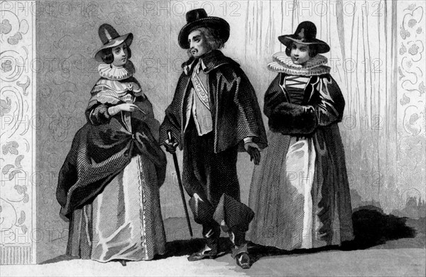 People in typical costumes, 1680