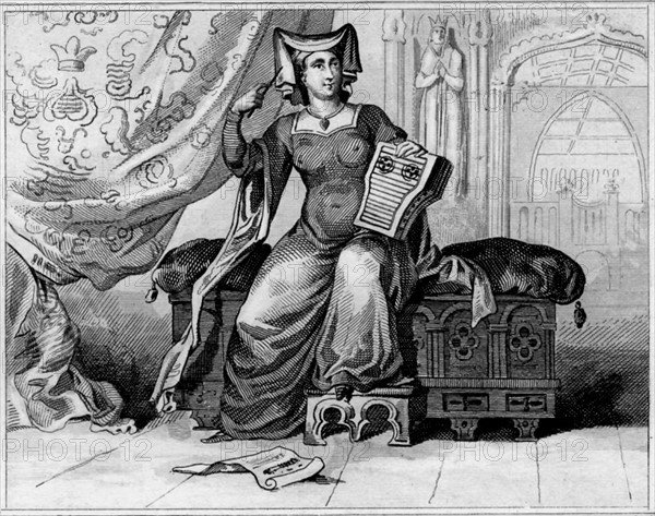 Dame noble anglaise au 15e siècle