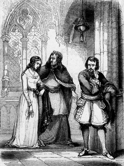 Engraving from the novel Rob Roy, by Walter Scott