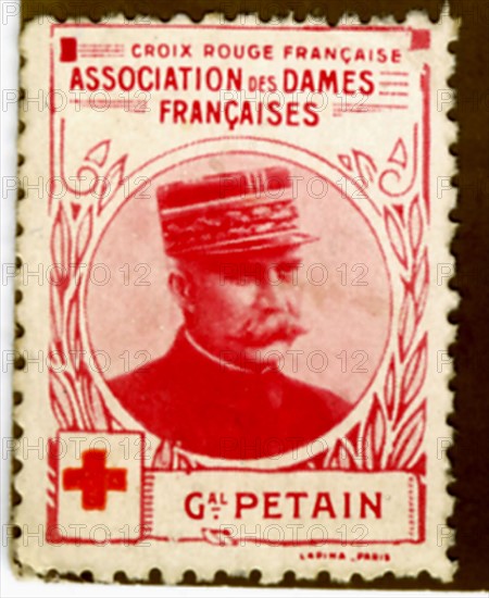 Timbre-poste français datant de 1916