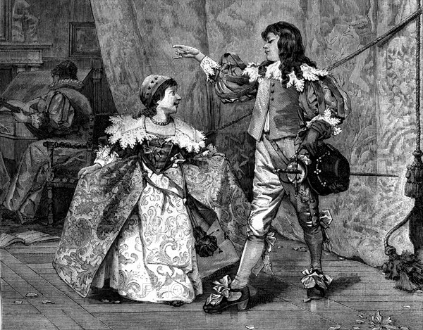 Dancing couple, Renaissance era