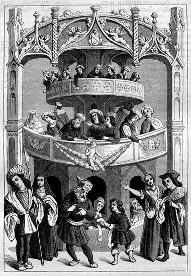 Représentation théâtrale - 16e siècle