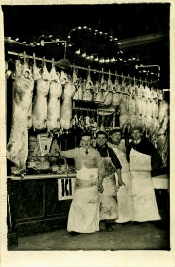 Bouchers en 1900