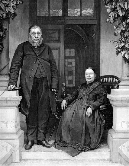 Paul Kruger et sa femme