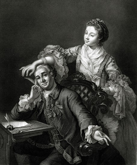 David Garrick and Eva Marie Veigel