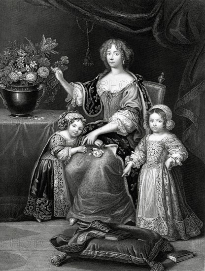 Princesse Henriette d'Angleterre et ses filles - 19e siècle