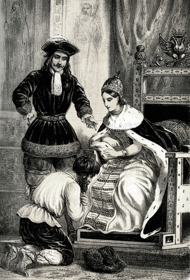 Pierre Le Grand et Catherine 1re de Russie