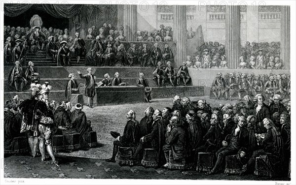 Convocation à Versailles des Etats Généraux le 5 Mai 1789