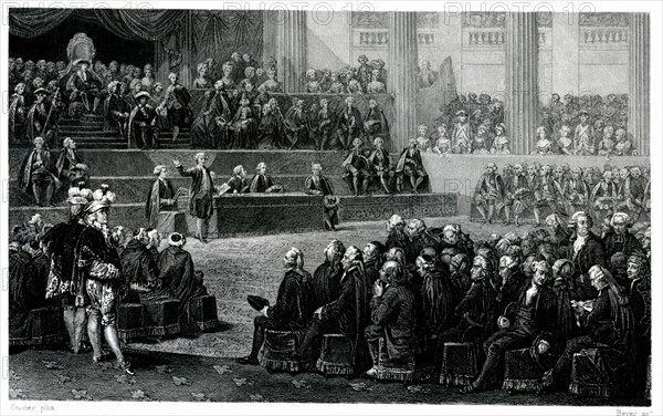 Estates General of 1789 in Versailles.