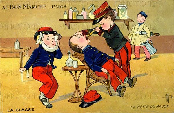 Promotional card Au Bon Marché in Paris