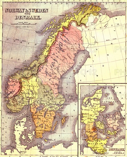 Carte de SCANDINAVIE