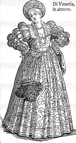 Costume de Venitienne au XVIème siècle