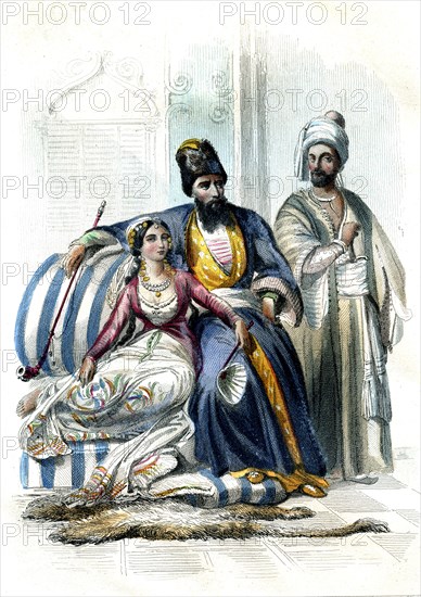 Couple Persan et Georgien en 1862