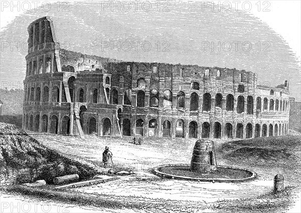 Le Colisée à ROME en 1856