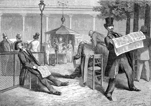 Le kiosque à journaux du Palais Royal