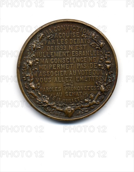 Affaire Dreyfus - Médaille Général Mercier