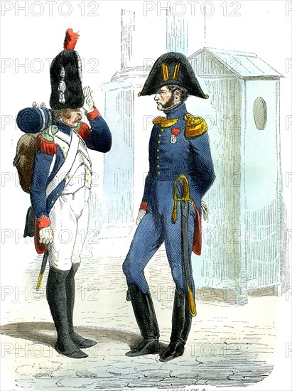 Officier grenadier et chasseur à pied