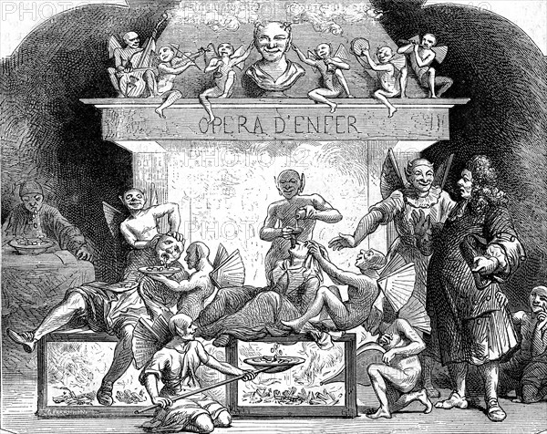 Opéra d' Enfer, caricature