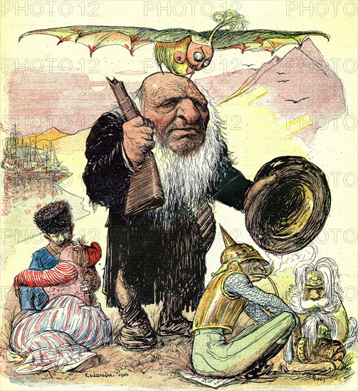 Le Président Paul KRUGER en Europe en 1900