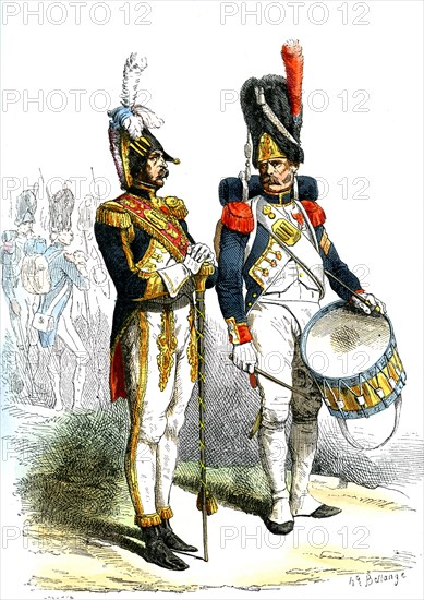 Tambour major des Grenadiers à pied