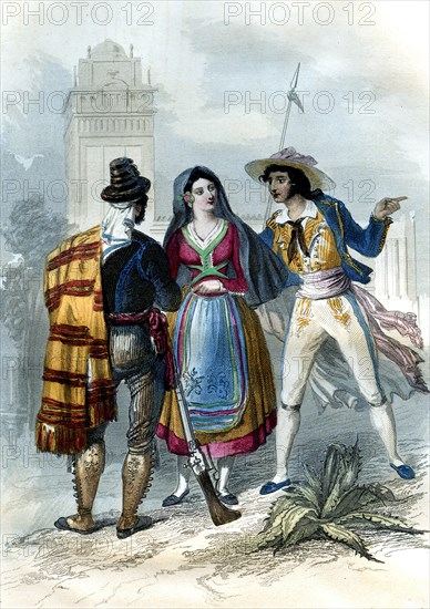 Types d'Espagne en 1862