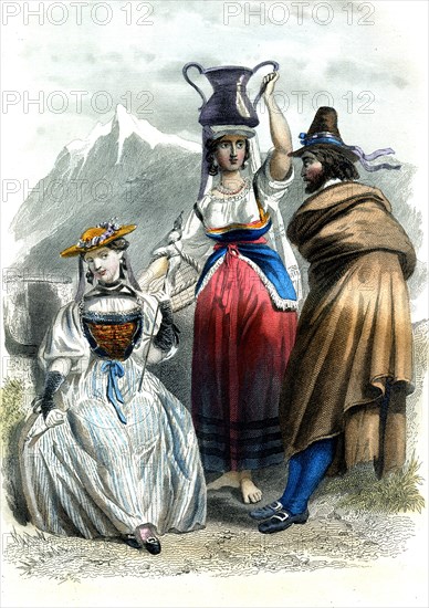 Types d'Europe en 1862