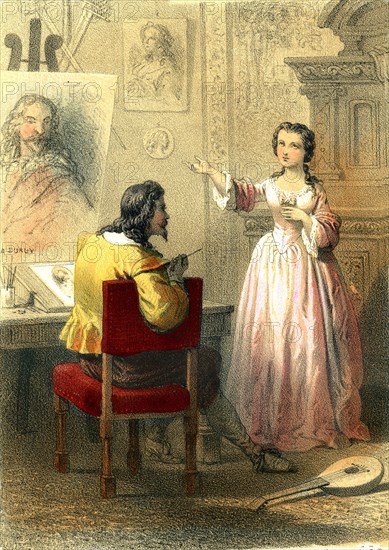 Sophie Chéron et le peintre