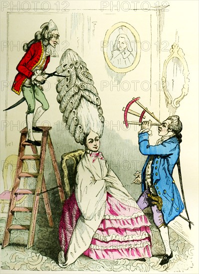 Coiffure à l'échelle