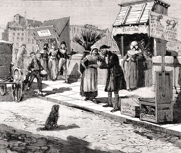 Tondeurs de chiens sur le Pont Neuf à PARIS en 1796