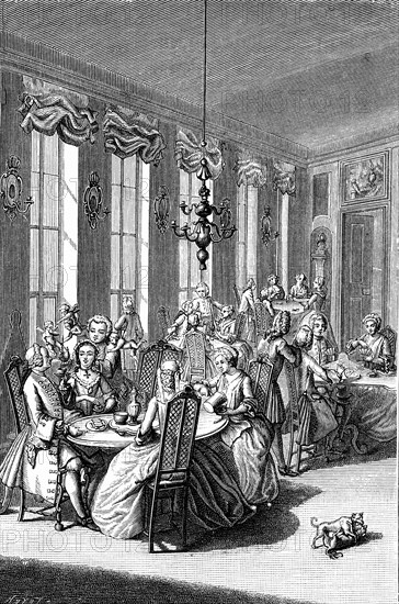 Le café littéraire au 18e siècle