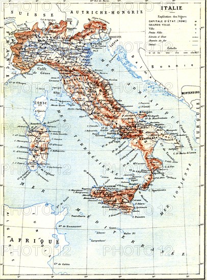 Carte de l'Italie