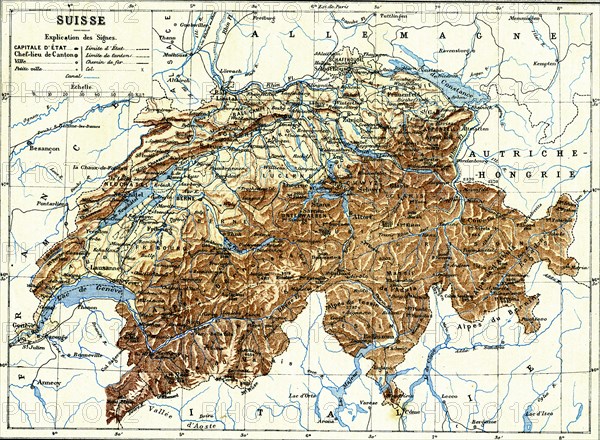 Carte de la Suisse