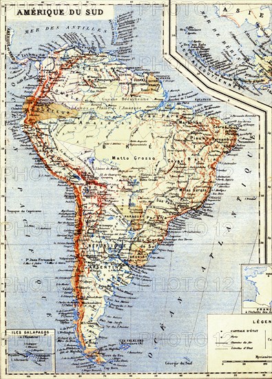 South America map