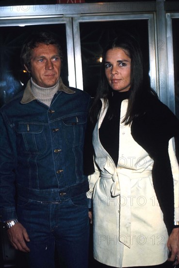 Jan. 1, 2011 - Hollywood, California, U.S. - STEVE MCQUEEN AND ALI MACGRAW.''THE GETAWAY'' PREMIERE 12/11/1972. / / STEVEMCQUENRETRO.(Credit Image: © Phil Roach/Globe Photos/ZUMAPRESS.com)